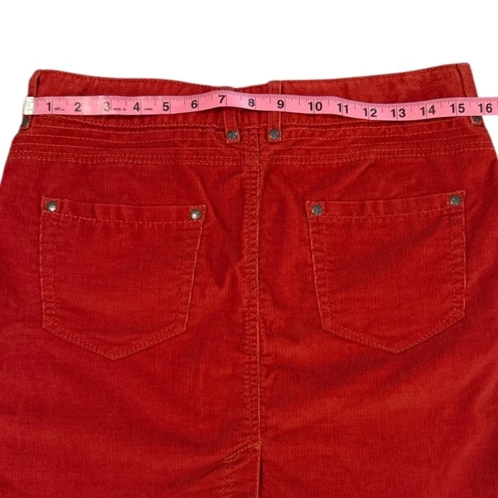 NWT Athleta Corduroy Mini Skirt Burnt Orange Size 4 Preppy Retro‎ 70's